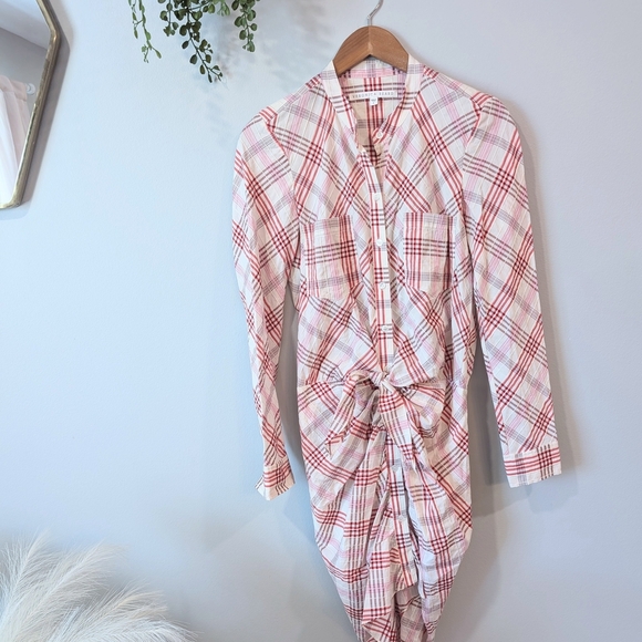 Veronica Beard Red and White Plaid Dress - Picture 2 of 10